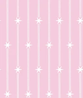 Dot and star stripes - pink tapete