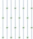 Dot and star stripes - blue and green