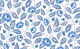 Flowering vines - blue and white