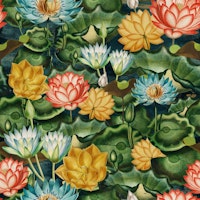 Enchanted Lotus Lake tapete