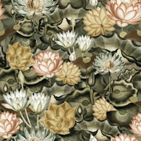 Golden Lotus Dreams tapete