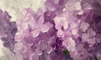 Lilac Blossom Painting Textures behang