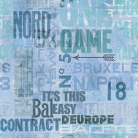 Modern Urban Typeface Fusion tapete