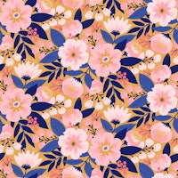 Nouveau Fleur - Gold behang