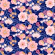 Nouveau Fleur - Navy
