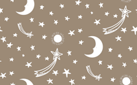 Starry Night Charm - Vintage Mocha tapeta