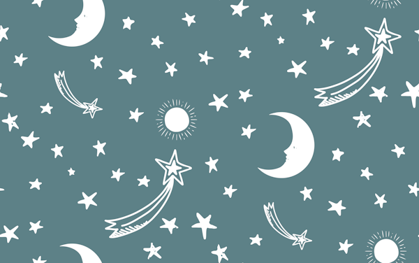 Starry Night Charm - Slate Teal