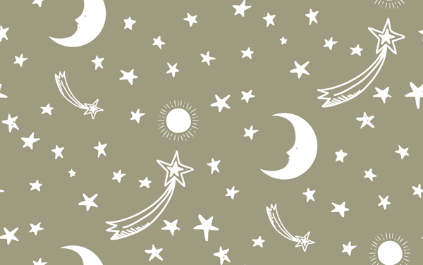 Starry Night Charm - Muted Sage