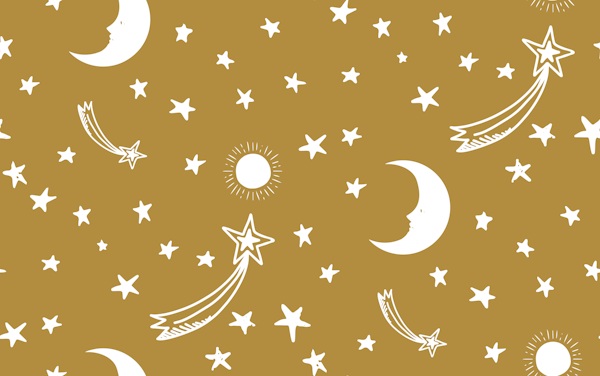 Starry Night Charm - Golden Olive