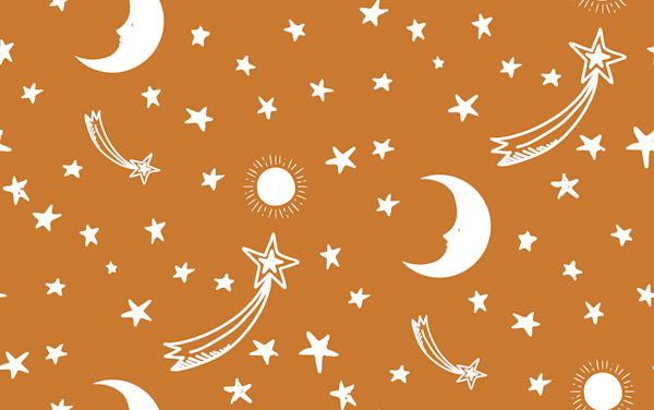 Starry Night Charm - Golden Amber