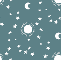 Celestial Stars Nursery- Slate Teal ταπετσαρία