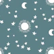 Celestial Stars Nursery- Slate Teal