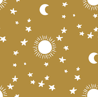 Celestial Stars Nursery- Golden Olive ταπετσαρία