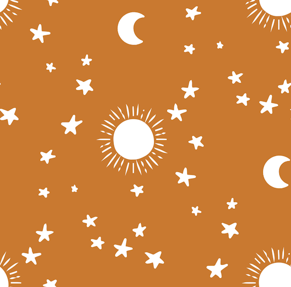 Celestial Stars Nursery- Golden Amber
