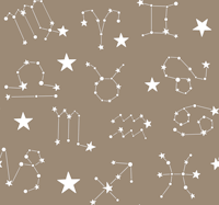 Starry Constellations - Vintage Mocha tapete