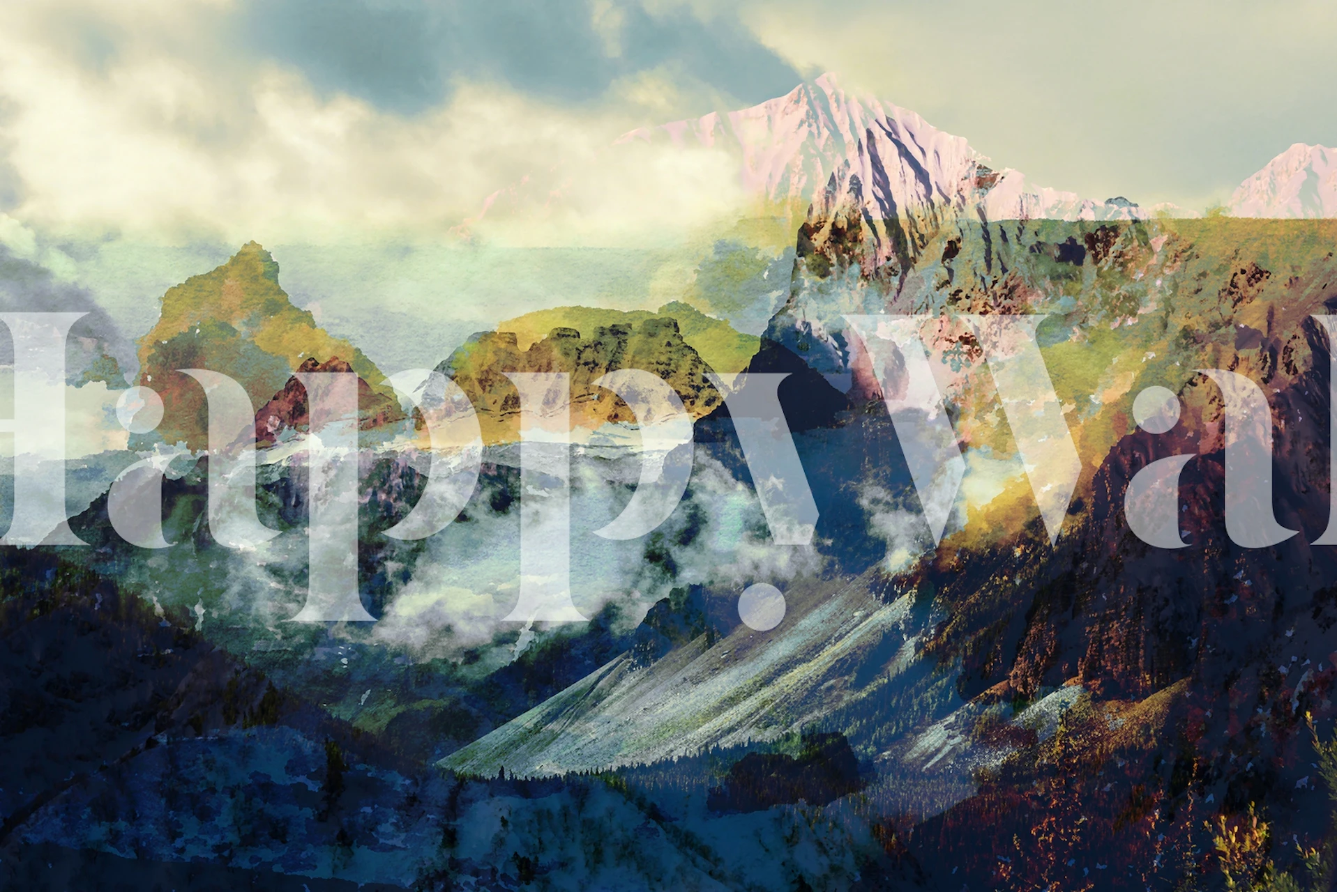 Beyond Everest wallpaper in a scenic room