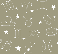 Starry Constellations - Muted Sage tapete