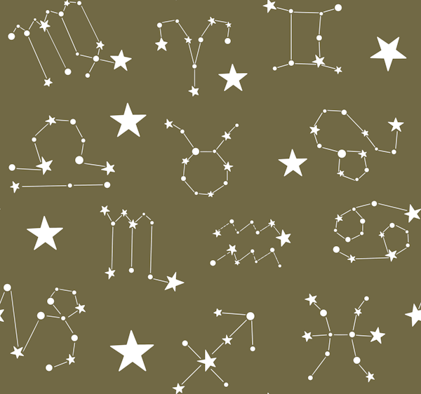 Starry Constellations - Fade Olive