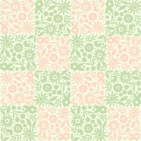 Floral Checkers - Spring ταπετσαρία