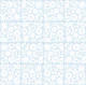 Flower Grid - Blue