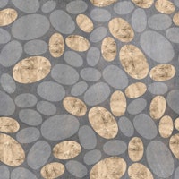 Small Abstract Stones in Gold & Grey tapete