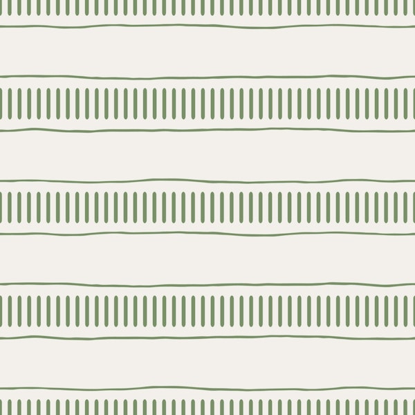 Modern Stripes Chic Sage Green