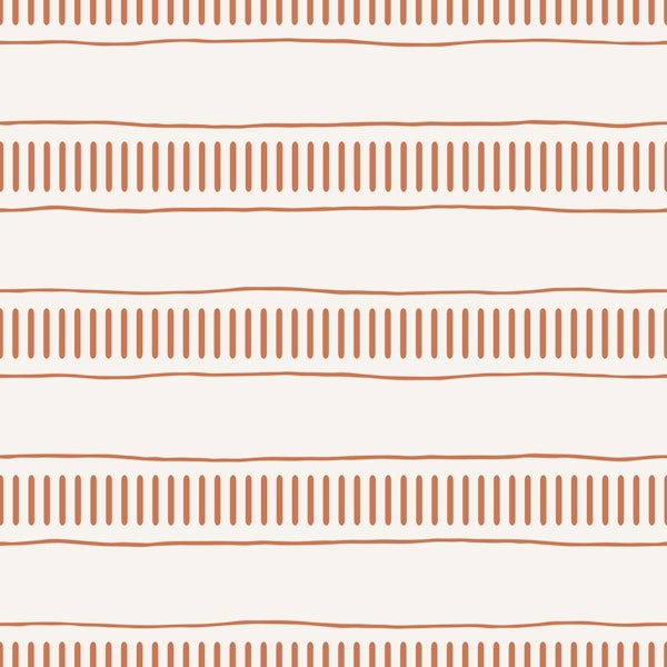 Modern Stripes Chic Cinnamon Brown