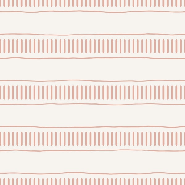 Modern Stripes Chic Pastel Blush