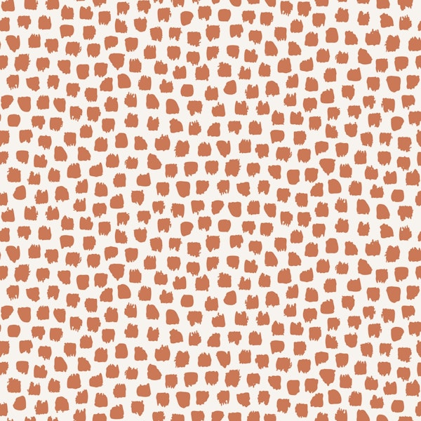 Abstract Dots Rust Brown