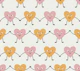 Happy Love Hearts Yellow Pink