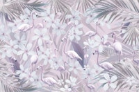 Pastel Flamingo Jungle Love 4 ταπετσαρία