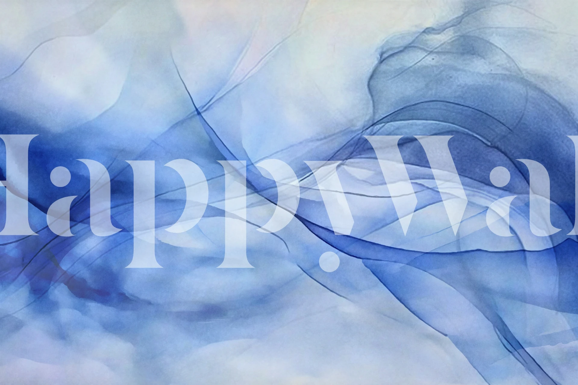 Carta da parati Sapphire Silk Drift in un ambiente