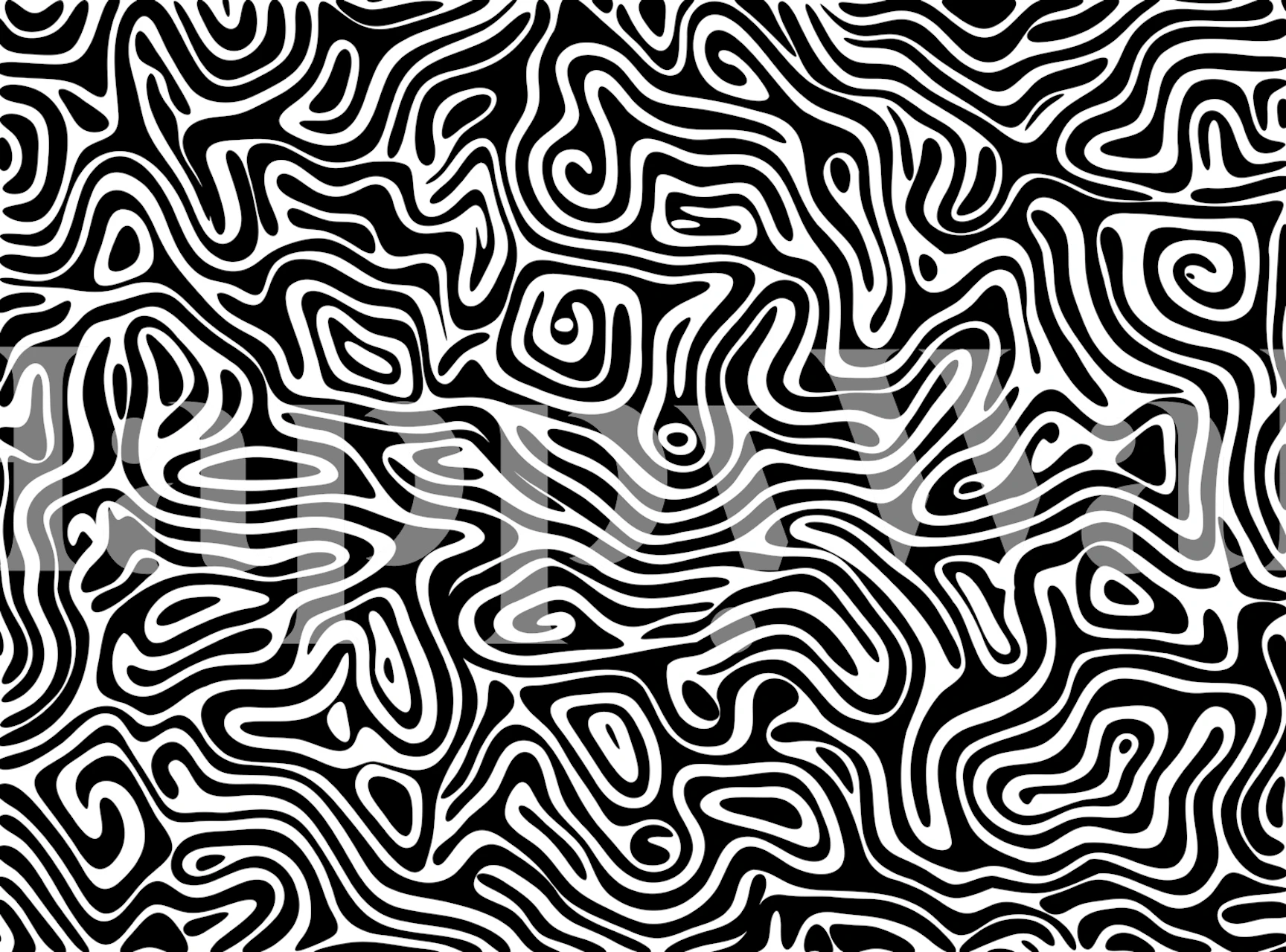 Abstract black and white ripple pattern wallpaper