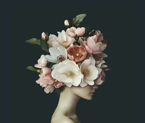 Elegant Bloom Portrait