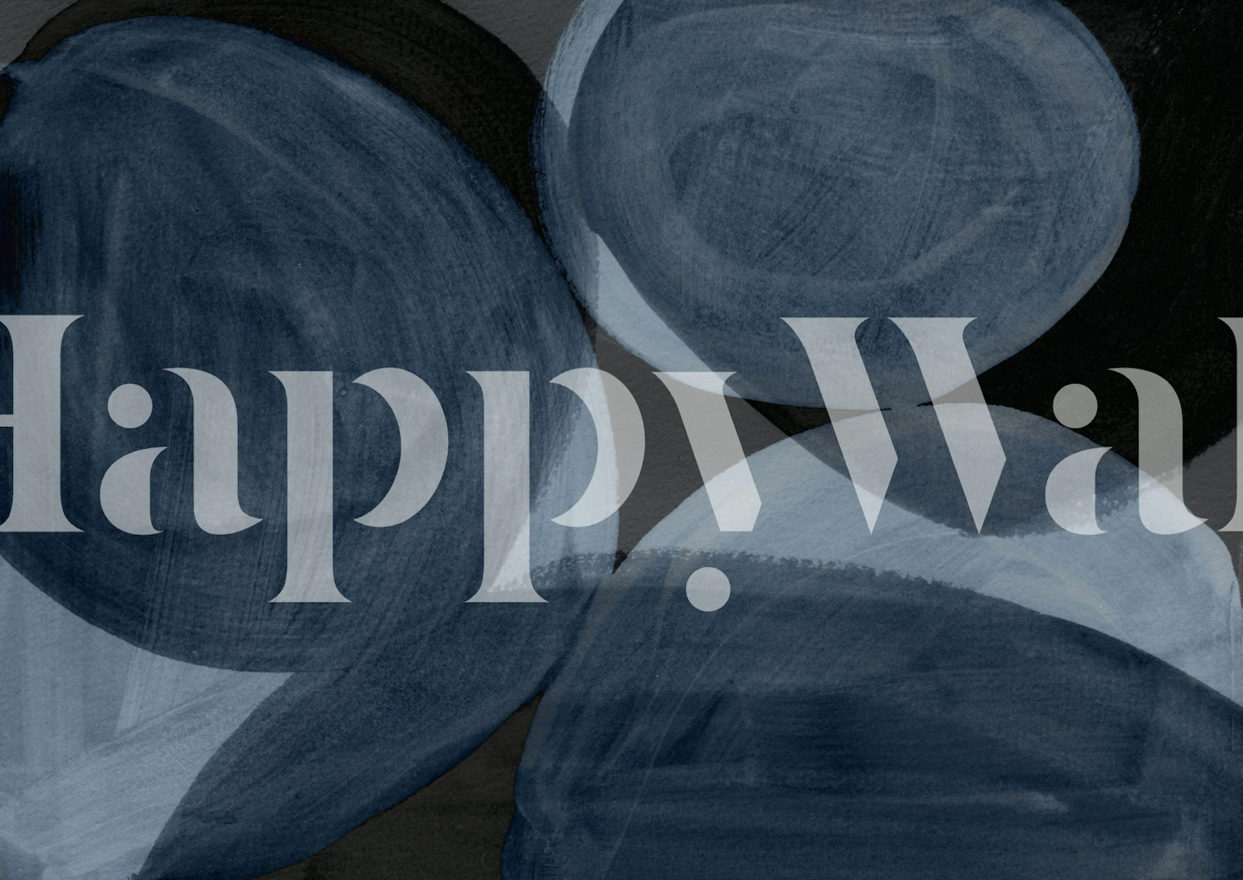 Blue Haze Spheres wallpapers in een kamer