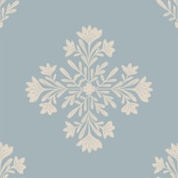 Chic Botanical Snowflake wallpaper
