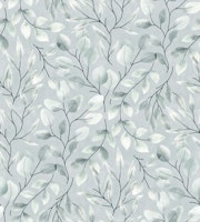 Lovely Leaves - Silver Eucalyptus papel de parede