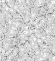 Lovely Leaves - Black and White papel de parede
