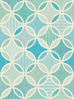 Geometric Harmony in Blue and Sage wallpaper