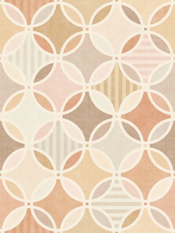 Geometric Harmony in Neutral Cream and Tan