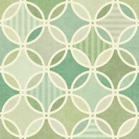 Geometric Harmony in Calm Sage tapet