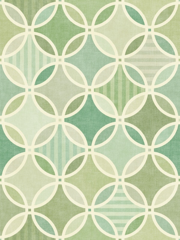 Geometric Harmony in Calm Sage