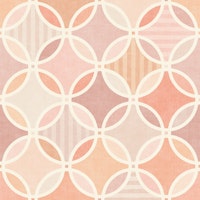 Geometric Harmony in Pastel Peach and Blush tapet