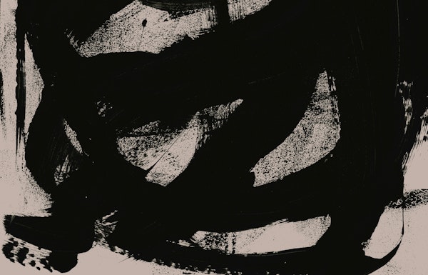 Abstract Noir Brush Strokes