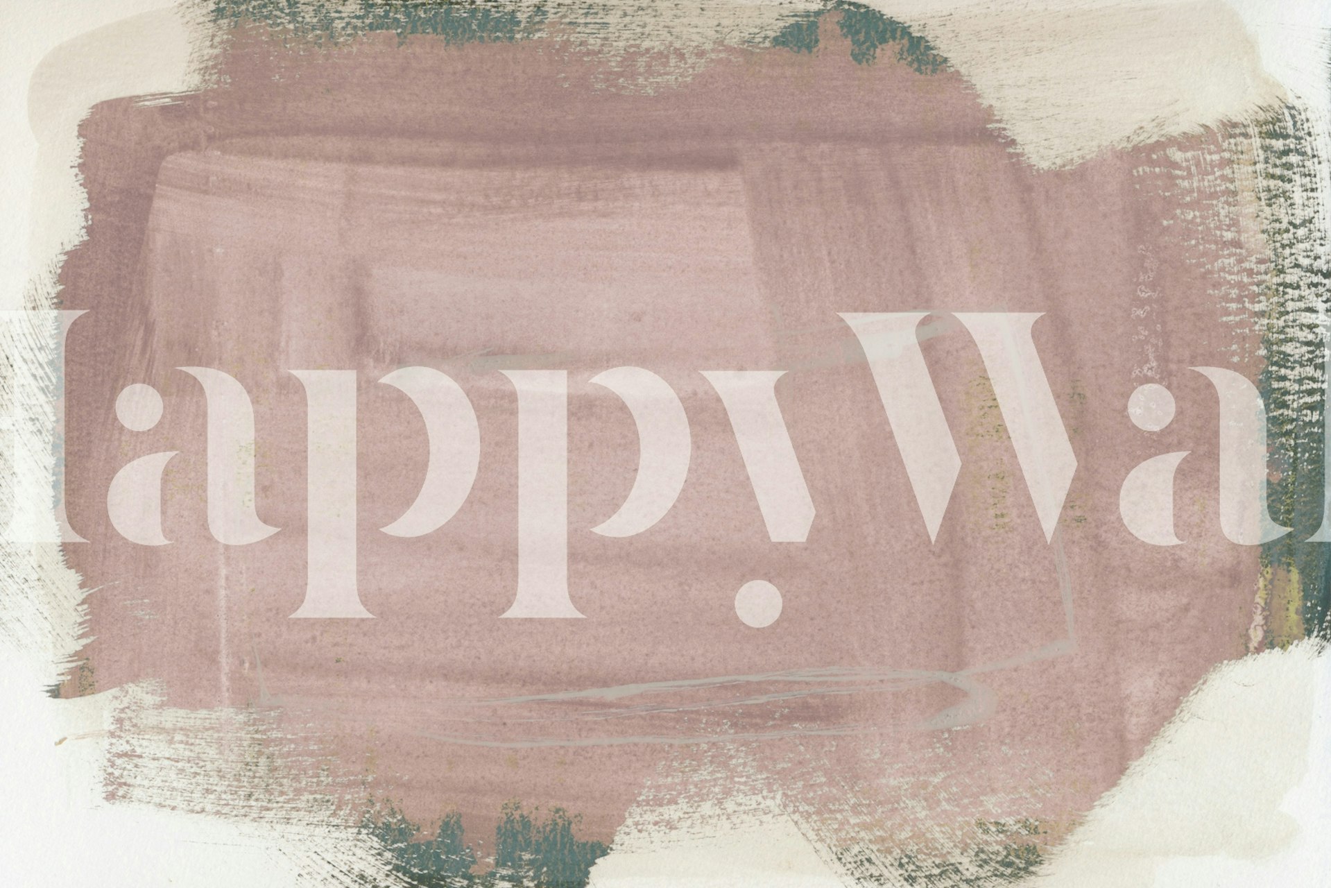 Blushing Textured Canvas behang in een kamer