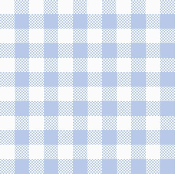Baby Blue / White Grid Preppy Gingham