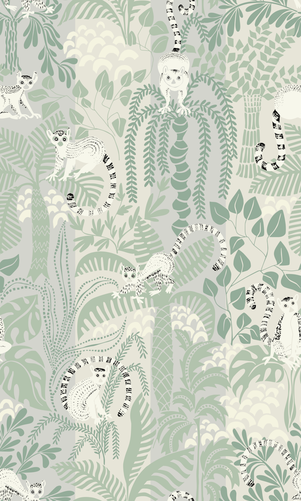 Jungle adventure soft sage green
