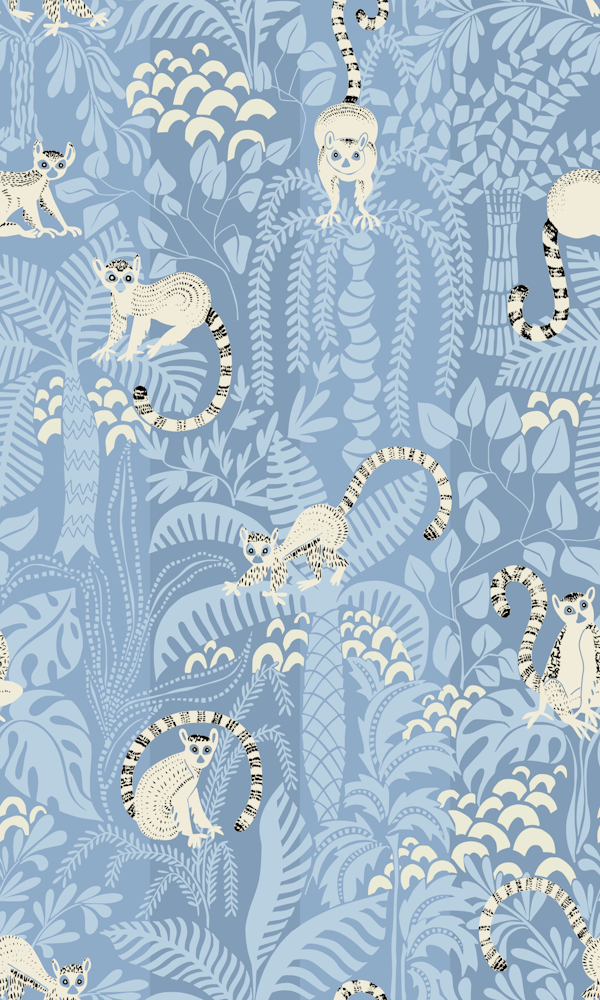 Jungle adventure sky blue