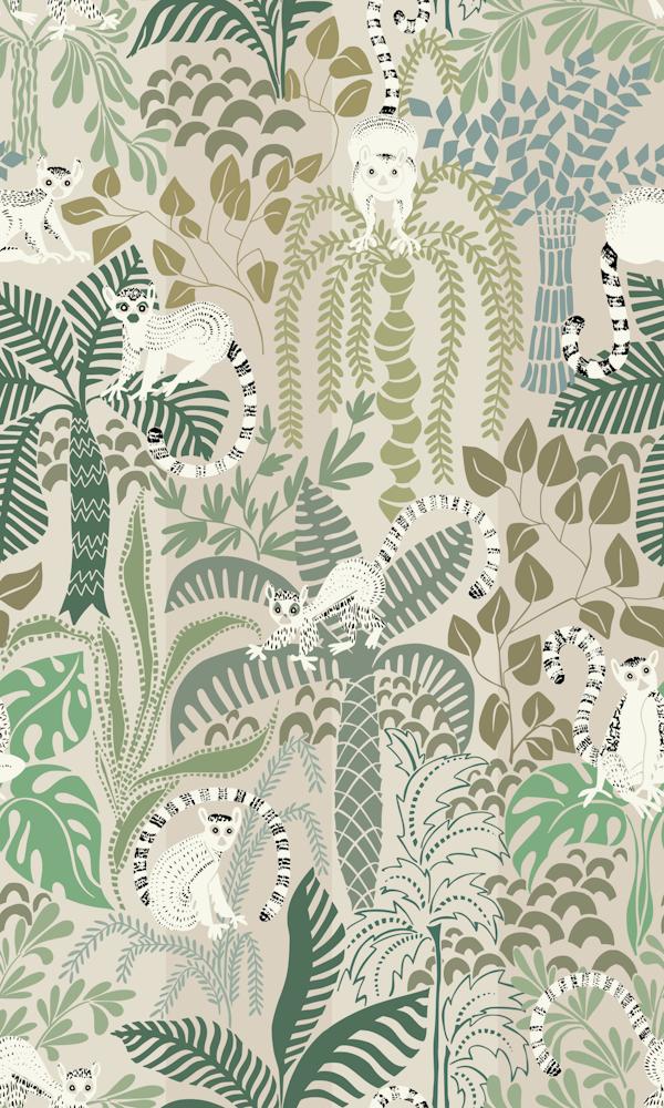 Jungle adventure natural green