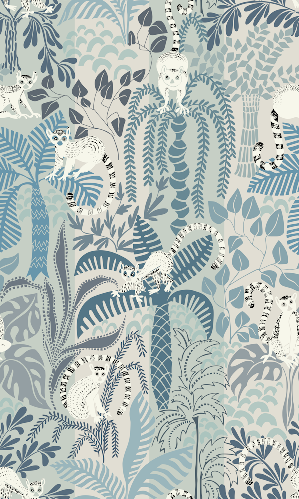 Jungle adventure chalky blue